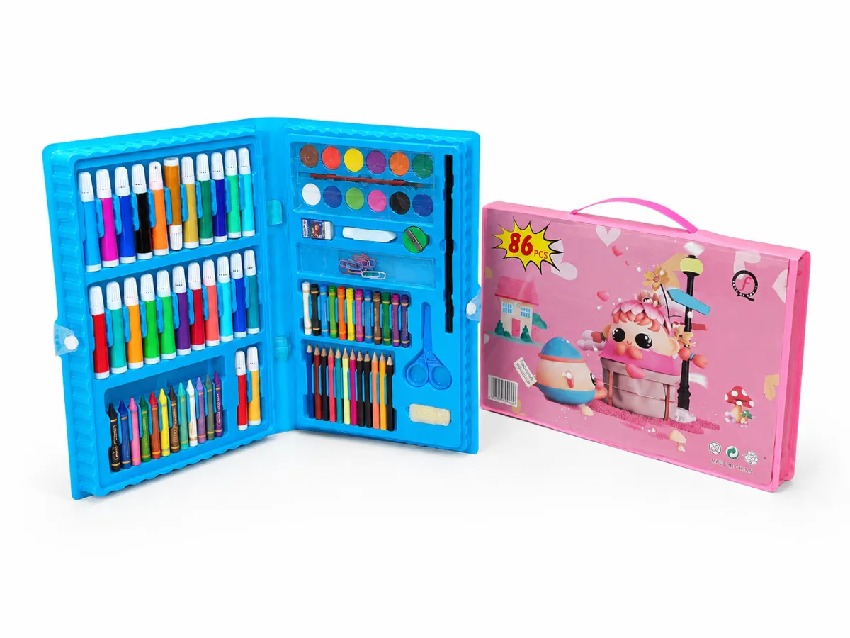 حقيبة الرسم الفنية المتكاملة 86 قطعة (Art Set)