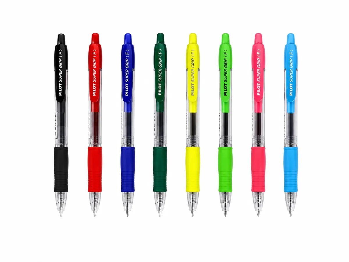 أقلام حبر جاف (PILOT Super Grip F Ink Pen)